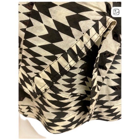 Tory Burch Aztec Print Tunic Top with Sequin Embellishment - Picture 7 of 9